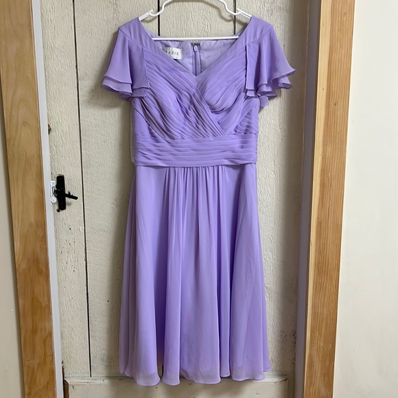 Azazie Dresses & Skirts - AZAZIE lavender bridesmaids dress, size A10. 100% polyester material.